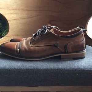Steve Madden Jamyson brown dress shoes oxfords